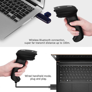 Nhà Sản Xuất Bán Hàng Trực Tiếp Hỗ Trợ Màn Hình Quét Bluetooth Không Dây Rugged 2D Đầu Đọc Mã Vạch OEM & ODM QR Máy Quét Mã - Product Image 5