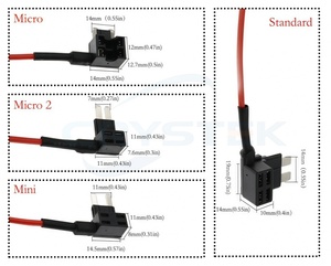 12V/24V xe Thuốc lá nhẹ hơn nữ ổ cắm dây đồng & ổ cắm công suất cao với ATO ATC cầu chì chủ kết nối dây - Product Image 5