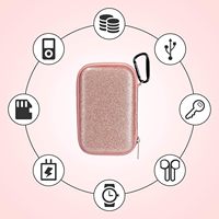Estuche de Almacenamiento Portátil Personalizado de EVA, Resistente al Agua, a los Golpes y al Polvo, para MP3/4, con Logotipo de Color Personalizado