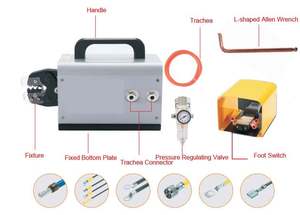 Venta directa de fábrica Pequeña máquina prensadora de terminales neumática Am-10 - Product Image 6