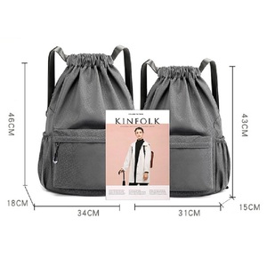 Drawstring Backpack Sports Fashion Gym <b>Bag</b> with Shoes Compartment Water-Resistant <b>String</b> Backpack Cinch for Women Men - Product Image 2