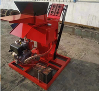 Machine de fabrication de briques en terre compressée, de blocs emboîtables en argile, avec moteur de pompe PLC Diesel SY2-25
