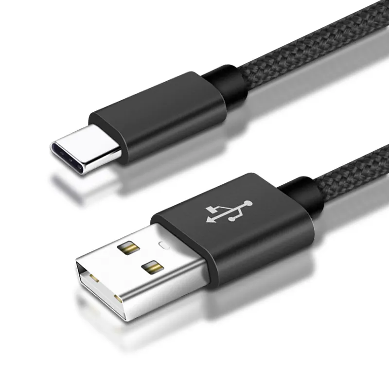 Низкая цена USB C Быстрая зарядка mutil цветной нейлоновый плетеный кабель usb type-c кабель 1 м 2 м 3 м для samsung