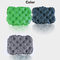 Coussin d'air pour chaise gonflable Coussin de siège portable respirant Coussin de confort pour chaise de bureau Tapis de siège de camping