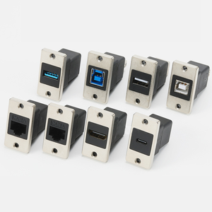 Kết nối mạng adapter cắm Cat6 cat6A RJ45 Keystone Jack Modular RJ45 Adapter thẳng nối bảng điều chỉnh RJ45 <span class=keywords><strong>Splitter</strong></span> - Product Image 2