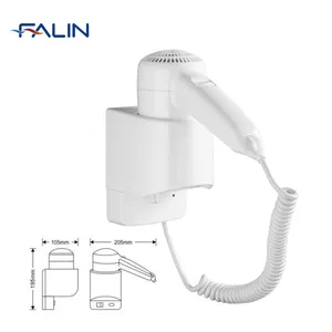 FALIN FL-2105 1300W Pengering Rambut Terpasang Di Dinding, Pengering Rambut Plastik ABS
