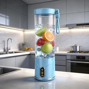 Licuadora Portátil de Alta Resistencia con un Solo Botón, Libre de BPA, a Prueba de Fugas, Recargable por USB, Batería de 2000 mAh, Modo Turbo, Compatible con Automóviles y Uso en Exteriores - Product Image 1