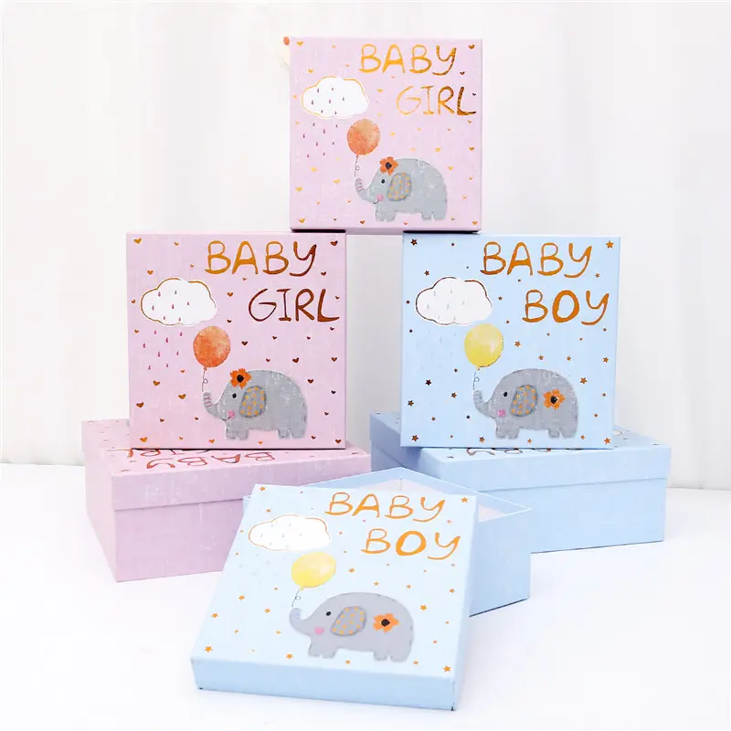 Caliente de la fábrica de niño ropa de bebé conjuntos de ropa de la caja de regalo de bebé niña regalo cajas de papel para ropa de bebé