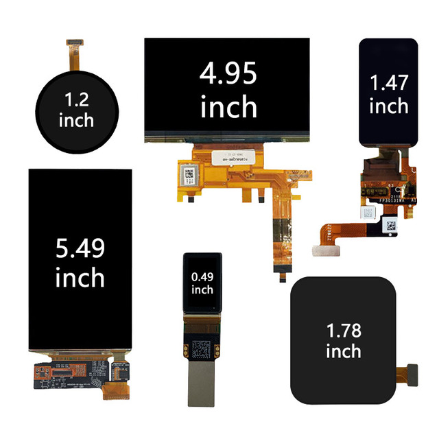 DXQ MIPI Interface 0.95 1.2 1.39 1.4 2.4 5.5 6 7 8 Inch Smart Watch OLED Display 5.5inch 6.67" 450X600 AMOLED Display Modules