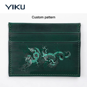 Cổ Điển Biểu Tượng Tùy Chỉnh Quà Tặng Thẻ Da Chính Hãng Trường Hợp Ví Mỏng Ngân Hàng Kinh Doanh ID Chủ Thẻ Tín Dụng Cho Phụ Nữ - Product Image 3