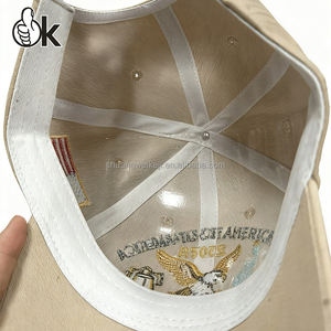 หมวกคาวบอยปักลายดิสเทรส ลิเบอร์ตี้ เบลล์ ฉลองครบรอบ 250 ปี ประกาศอิสรภาพสหรัฐอเมริกา ดีไซน์เนอร์ ผ้าฝ้าย ปีกหมวกนุ่ม ล้างทำสี แต่งหัวเข็มขัด - Product Image 4