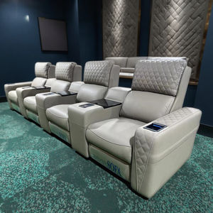 Sillas reclinables de energía eléctrica, asientos de cine en casa de cuero de 3 posiciones de lujo para Cine moderno, auditorio, estilo <span class=keywords><strong>VIP</strong></span> - Product Image 4