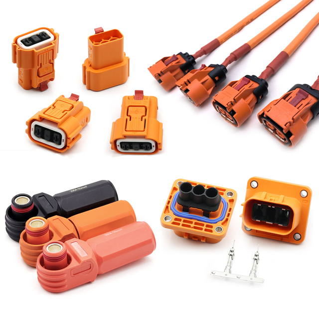 Custom Energy Storage Cable PV EV HEV Battery Pack Connector 1500V High Voltage Power Energy Storage Connectors