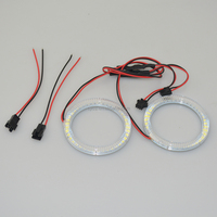 Pièces de véhicule, systèmes d'éclairage automobile, autres accessoires d'éclairage automobile, phares de voiture 75 mm 3528 SMD, anneaux lumineux LED pour voiture, anneaux halo
