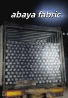 Tissu Abaya Nida Amanda 100% Polyester Noir Jais Coréen pour Robe, Thobe et Vêtement Musulman pour Femmes Arabes