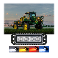 Agrolite Mini Lampe de Travail à Led 12V 24V 12W Lampe d'Avertissement Stroboscopique à Led Blanc Bleu Rouge Blanc Feux Clignotants à Led