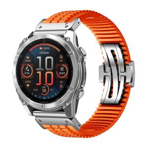 26 22 20mm Tali Jam Tangan Quick Release Terbuat dari Fluororubber untuk <span class=keywords><strong>Garmin</strong></span> <span class=keywords><strong>Fenix</strong></span> 8/7/6/5X <span class=keywords><strong>5</strong></span> 5S Plus Tali Olahraga Lembut Grosir Pabrik - Product Image 4