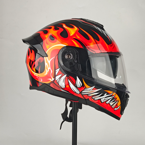 Casco de Motocicleta Abierto, Modular, con Luz Trasera LED, Aprobado por DOT, para Todas las Estaciones, para Ciclismo y Motocross, Modelo LV115, Venta Caliente - Product Image 5