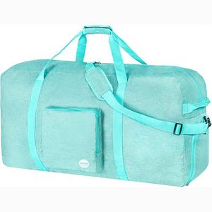 Free Sample Spend the Night Weekend Tote <b>Duffel</b> <b>Bag</b> Foldable <b>Waterproof</b> Gym Sports Pink Travel Duffle <b>Bag</b> for Women Men Girls - Product Image 5