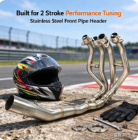 Système d'échappement complet de course modifié de qualité européenne pour moto V8, compatible JOG V8, DIO, BWS, ZX, DIO90, RR, DIO 26AA, ZX 26AA