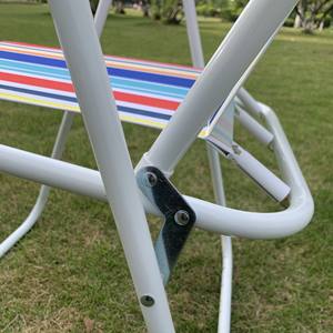 Chaise de plage pliable de <span class=keywords><strong>camping</strong></span> et de pêche en plein air au design minimaliste NB-FAVOUR avec dossier multicolore en option - Product Image 5