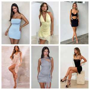 Liquidación a bajo precio: Vestidos casuales de moda mixtos para mujer, talla única, de verano, sin marca, envío aleatorio de inventario. - Product Image 3