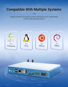 Hiệu suất cao ngành công nghiệp giá rẻ không Quạt Mini BOX HD VGA Barebone 12V ITX PC PoE cánh tay IPC máy chủ chassis máy tính công nghiệp trường hợp - Product Image 4