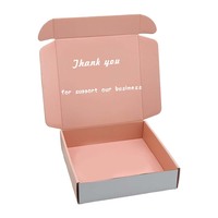 Cajas de Envío Personalizadas, Cajas de Cartón Corrugado Pequeñas de Color Rosa, Cajas de Embalaje para Envíos con Logotipo Personalizado