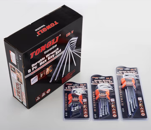 Juego de llaves Allen hexagonales de acero inoxidable de grado industrial con cabeza esférica Torx Star de 2/3/6 mm, doble extremo, 1 1/2 pulgadas, marca Disen - Product Image 6