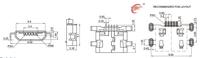 Conector MICRO USB de 5 Pines SMT, Carcasa de Acero Inoxidable, Contacto de Cobre, PCB LCP, Carcasa Negra, Embalaje de Cinta de Níquel-estanho, ROHS