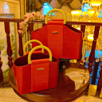 Sacs cadeaux personnalisés de luxe pour fêtes, boîtes à dragées de mariage, boîtes à chocolats avec poignée