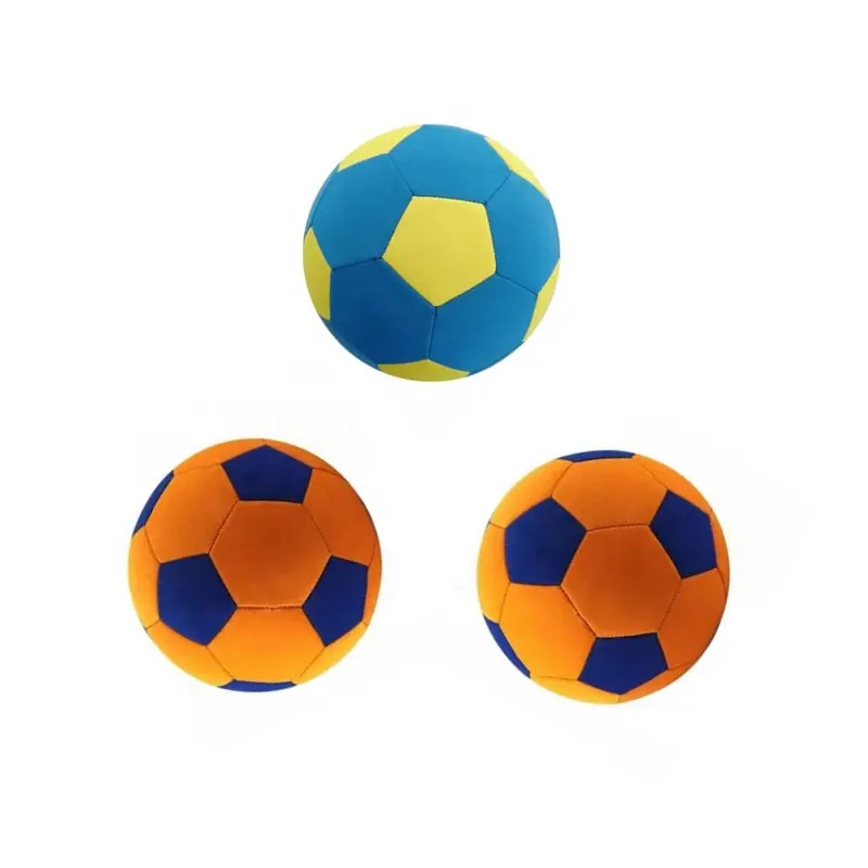 Plaj topu yumuşak kumaş futbol şişme futbol topu neopren futbol
