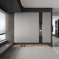Meuble de rangement mural minimaliste italien avec finition imperméable pour grand hall d'entrée de duplex
