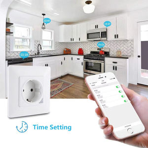ZB-EU86 EU Tuya Smart Switches and Socket Zigbee Electrical Outlets Power Monitor Smart Life Alexa Voice Control Glass Panel - Product Image 5