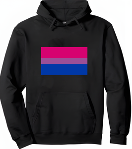 Felpa con Cappuccio in Seta con Logo LGBT Pride Personalizzato Arcobaleno, Design Bigender (Più <span class=keywords><strong>Maschile</strong></span>) - Product Image 3