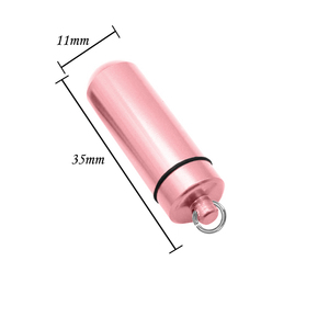 Colar de Recordação em Liga de Alumínio com Pingente Cilíndrico para Cinzas de Cão, Joia Memorial - Product Image 3