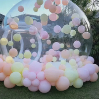 Ballons gonflables de tente de bulle Maison transparente extérieure de bulle de tente de PVC de bâche de qualité marchande avec le pullover