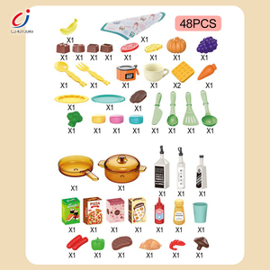 Chengji jouer <span class=keywords><strong>cuisine</strong></span> ou ensembles de nourriture Cocina De Juguete Para 48 pièces jeux de simulation jouet de <span class=keywords><strong>cuisine</strong></span> pour bébés et enfants - Product Image 5