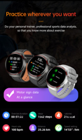 Reloj Inteligente WATCH4PRO con Rastreador de Actividad Física, Múltiples Modos Deportivos, Asistente de Voz con IA, NFC, Batería de 300 mAh para Ejercicio al Aire Libre