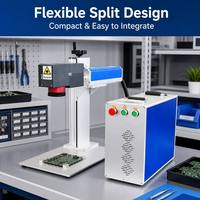 Nouvelle machine de marquage laser fibre 3D 20W, mini portable de table CNC AI DXF PLT pour métaux, plastiques et composants électroniques