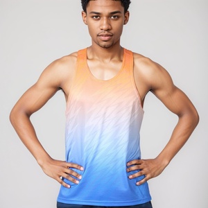 Débardeur de sport personnalisé par sublimation, respirant et léger, pour la course à pied et le marathon, avec impression intégrale, idéal pour les événements sportifs - Product Image 4