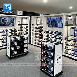 Estantes de exhibición de tienda de ropa personalizada de moda para camisas y gorras Accesorios de tienda minorista de moda para muebles de tienda de exhibición de ropa - Product Image 4