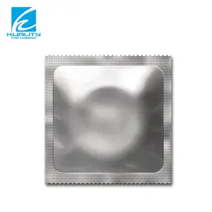 Custom Resealable Laminated 3 Side Seal Aluminum Foil Latex Condom Packaging Condom