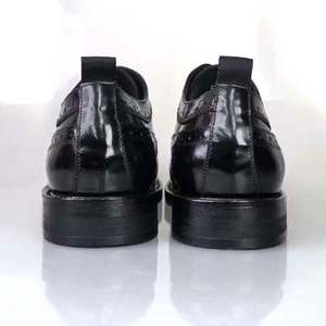 Zapatos Brogue de Cuero Hechos a Mano y Personalizados para Hombre, Parte Superior de Cuero Genuino, Suela de Goma, Cierre con Cordones, Transpirables, Casuales de Negocios - Product Image 4