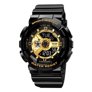 <span class=keywords><strong>Montre</strong></span> C <span class=keywords><strong>Shock</strong></span> en plastique à prix de gros, <span class=keywords><strong>montre</strong></span> sport étanche pour homme, double fuseau horaire, analogique-numérique, C <span class=keywords><strong>Shock</strong></span> - Product Image 2
