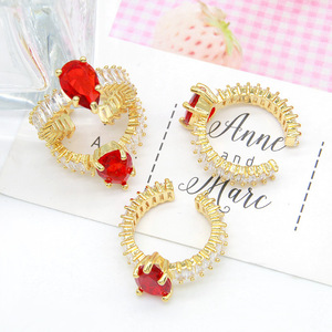 Fashion <b>Rings</b> Gold Plated Copper Geometric Zircon Micro Pave Women's Party Jewelry Accessories - Product Image 4