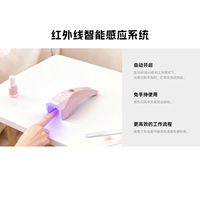 Lampe UV portable compacte pour le séchage du gel YH-602 pour salons, séchage rapide, automatique, mains libres, minuterie, en forme de U, en ABS, Guangdong