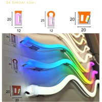 Usine 15*15mm 5 mètres rouleau 12V 24V étanche IP67 silicone corde flexible led néon flex décoration lumière