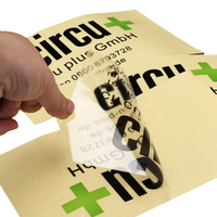 Autocollants d'étiquettes auto-adhésives Impression personnalisée Étiquettes d'emballage transparentes en PVC transparent