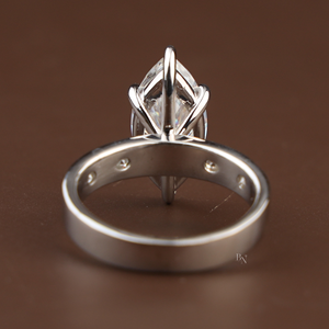 Anillo de Compromiso de Diamante Cultivado en Laboratorio de Lujo para Mujer, 7.7 Quilates, en Plata, Oro de 10K, 14K o 18K, para Novia, Aniversario - Product Image 2
